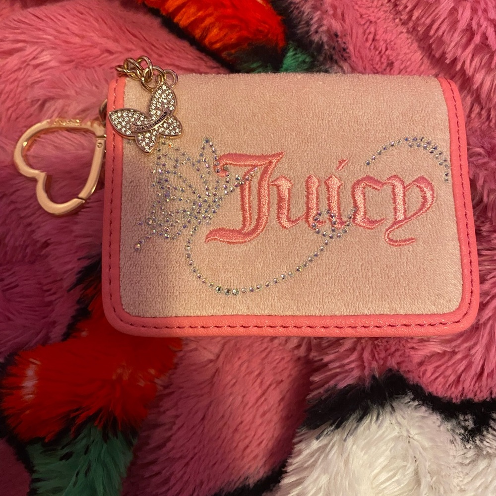 Juicy Couture Pink Wallet with Butterfly Charm